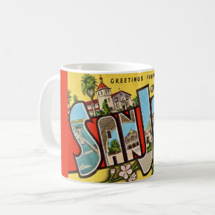 Caneca De Café Retro San Jose Greeting Mug