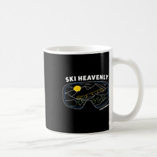 Caneca De Café Retro Ski Heavenly Ski Resort - Us Ski Resort Ski