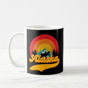Caneca De Café Retro Sunset Alaska Juneau Moose 0Montanhas Selvag