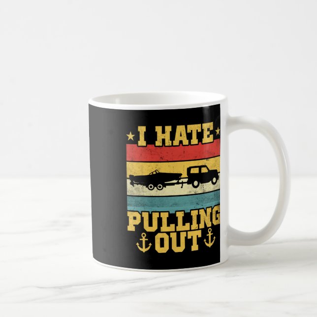 Caneca De Café Retro Sunset I Odeio Puxar (Direita)