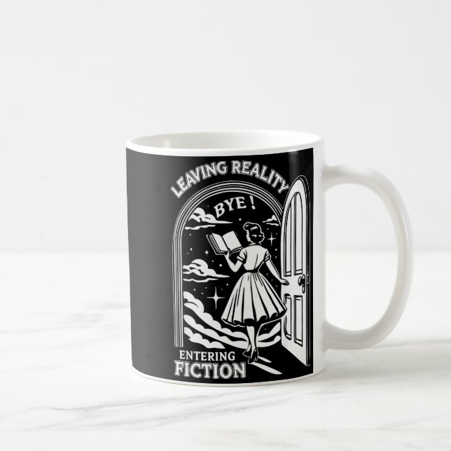 Caneca De Café Retro Trendy Bookish Book Lover Reading Quotes Lea (Direita)