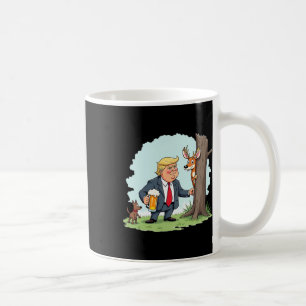 Caneca De Café Retro Trump Hunting Deer Funny Beer Bebendo Hunti