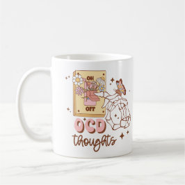 Caneca De Café Retro “Turning Off OCD” Mental Health Awareness