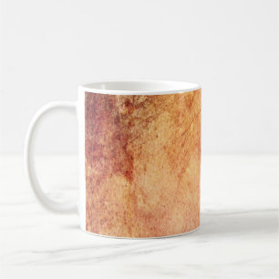 Caneca De Café Retro vermelho-amarelo-vivo
