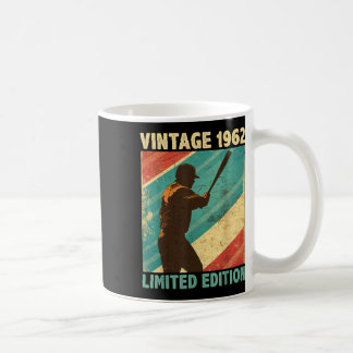 Caneca De Café Retro Vintage 1962 Baseball Lover Limited Edition