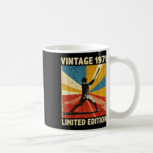 Caneca De Café Retro Vintage 1971 Baseball Lover Limited Edition