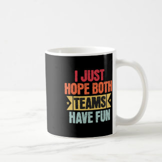 Caneca De Café Retro Vintage Esporte Eu Só Espero Que Ambas As Eq
