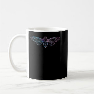 Caneca De Café Retro Vintage Insetos Sunset Coloridos Cicada