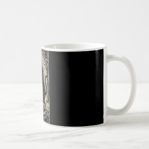 Caneca De Café Retro Vintage O Gato Yule Cartão Tarot Natal Escur
