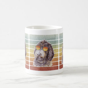 Caneca De Café Retro Vintage Pôr-do-Sol Newfypoo Mãe Pai