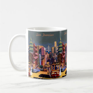 Caneca De Café Retro Vintage San Francisco, Califórnia: Viagem