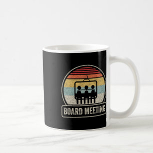 Caneca De Café Retro Vintage Snowboard Meeting Snowboard Vacat