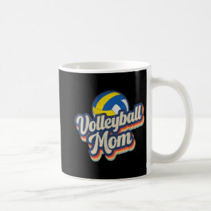 Caneca De Café Retro Voleibol Mamãe Divertida Vintage Sofball Mãe