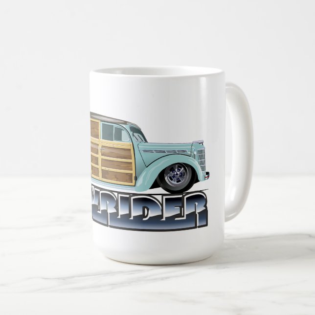 Caneca De Café Retro Woody Lowrider (Frente Esquerda)