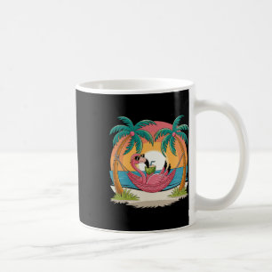 Caneca De Café Reunião de Férias Flamingo Summer