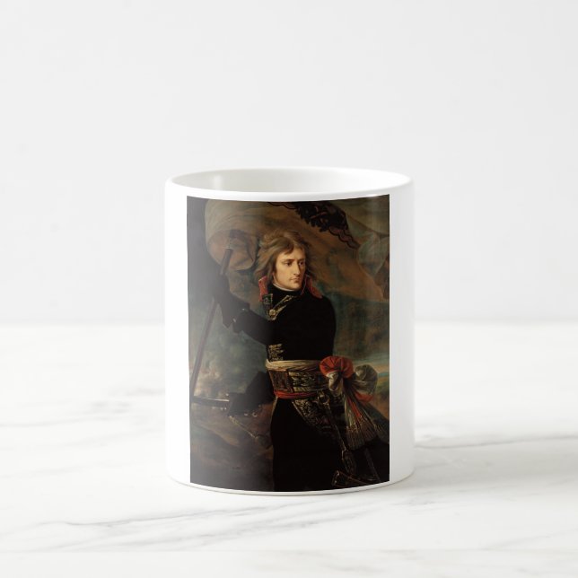 Caneca De Café Reunião de Napoleão Bonaparte na Batalha de Arcole (Centro)
