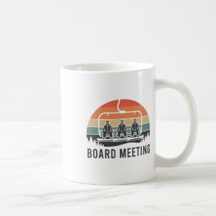 Caneca De Café Reunião de snowboard Esqui de esquiador de levanta