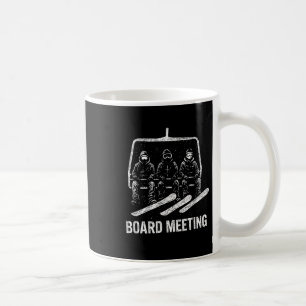 Caneca De Café Reunião de snowboard Esquiador de elevador de esqu