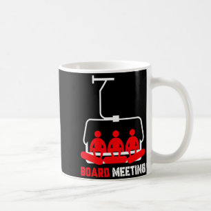 Caneca De Café Reunião do conselho de administração férias de sno