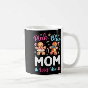 Caneca De Café Revelação de Gênero de Natal Nk ou Azul Mãe Ama Vo