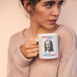Caneca De Café Revelação Divina: Adorá-Lo Leva à Oração