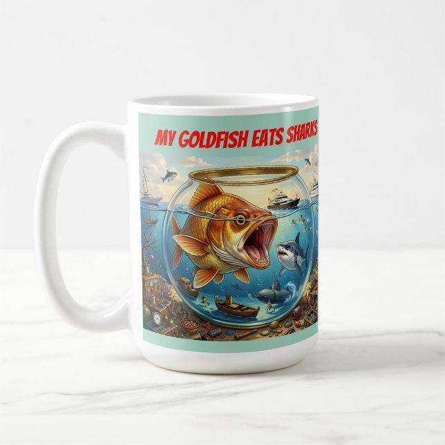 Caneca De Café Reversão Fin – Inversão de Papel Definitiva (Esquerda)