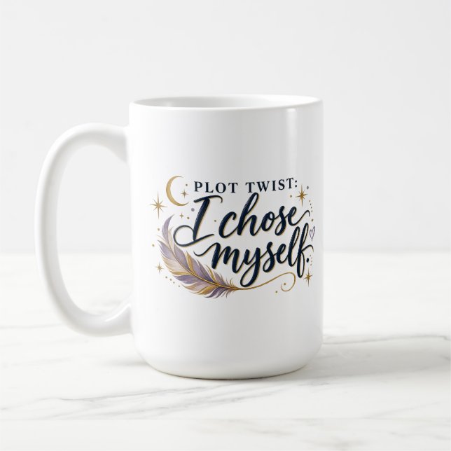 Caneca De Café Reviravolta que Eu Escolhi Empoderamento do Amor P (Esquerda)