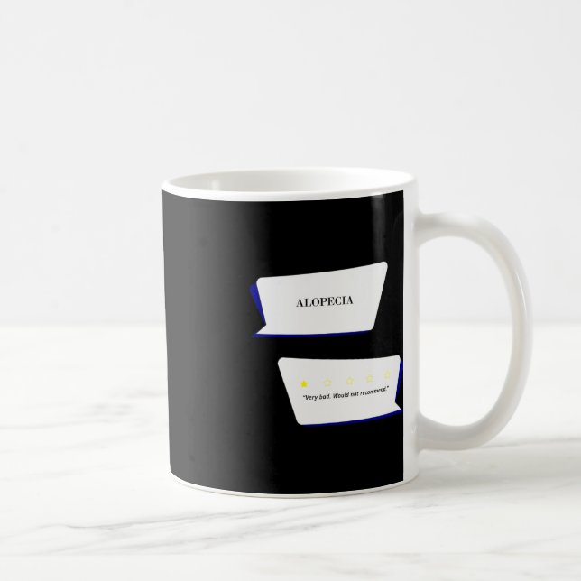 Caneca De Café Revisão da Alopecia Muito ruim. Não recomendaria. (Direita)