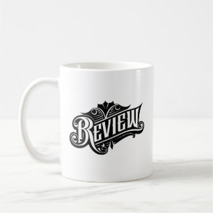 Caneca De Café Revisão & Opinião Design Gráfico   Feedback Social