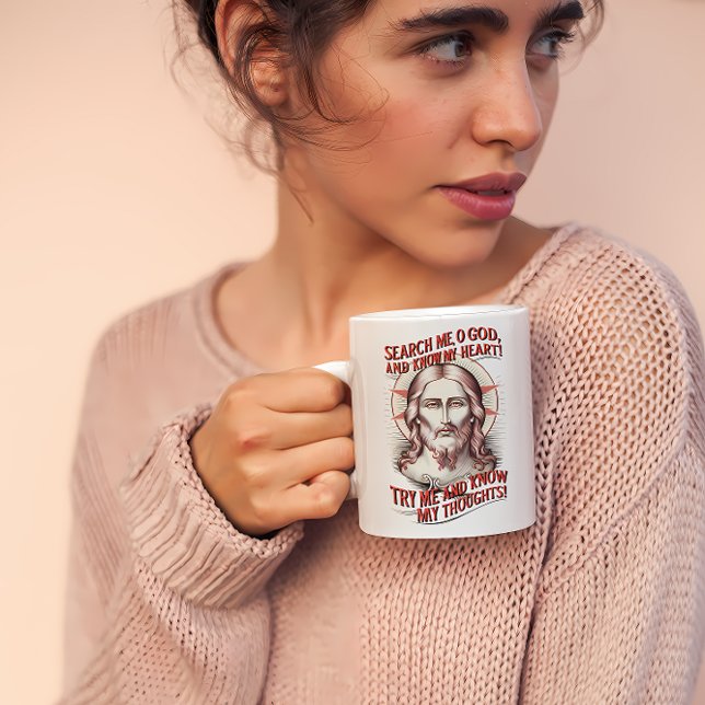 Caneca De Café Revise-me ó Deus (Criador carregado)