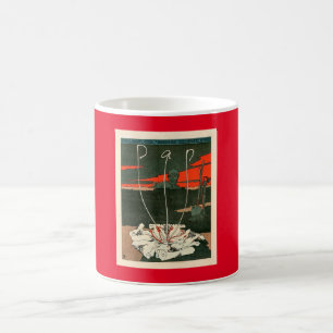 Caneca De Café Revista Pan de Joseph Sattler Estilo Vintage