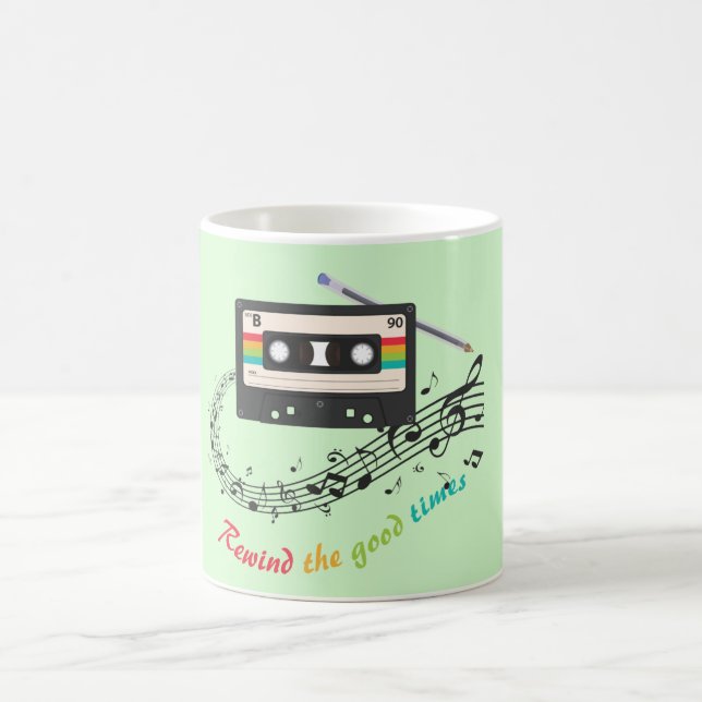 Caneca De Café Rewinding an old cassette tape (Centro)