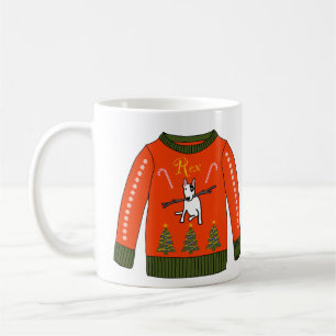 Caneca De Café Rex A TV Terrier Christmas Sweater Mug