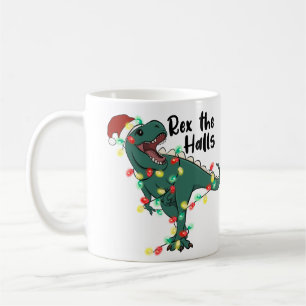 Caneca De Café Rex Halls Dinossaur T-rex Natal