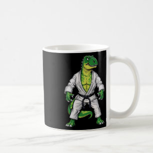 Caneca De Café Rex Martial Arts Dinossaur Jiu-jitsu Bjj Karate