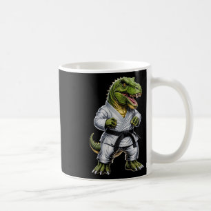Caneca De Café Rex Martial Arts Dinossaur Karate Judo Bjj Fighter