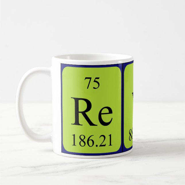 Caneca De Café Reyes periódica mesa name mug (Esquerda)