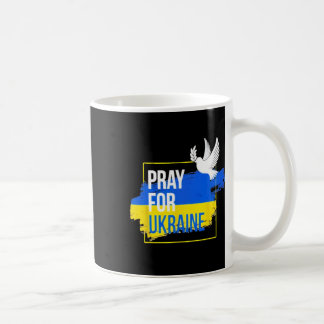 Caneca De Café Reze Pela Paz Na Ucrânia Pombo Da Paz Homens Mulhe