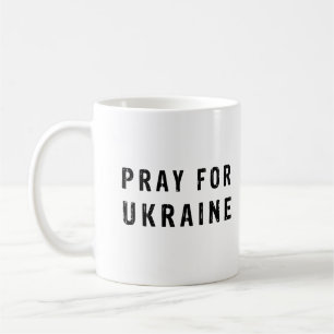 Caneca De Café Reze pela Ucrânia