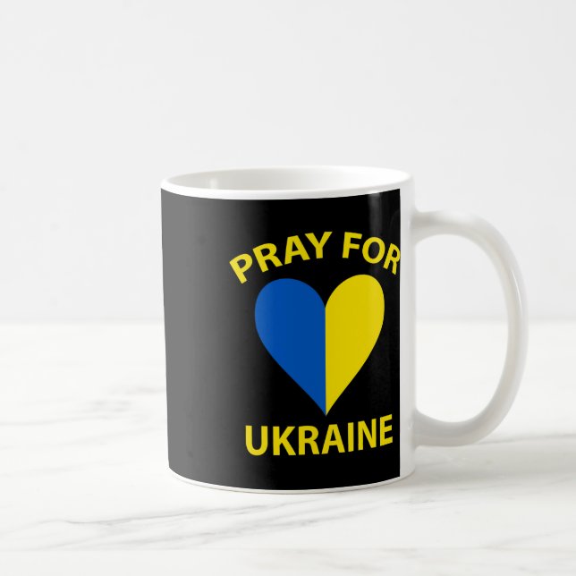 Caneca De Café Reze pela Ucrânia 2  (Direita)