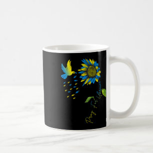 Caneca De Café Reze Por Ucrânia Girassol Bandeira Ucraniana Ucrân