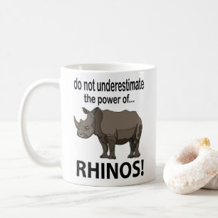 Caneca De Café Rhinos Animal Funny Rhinos