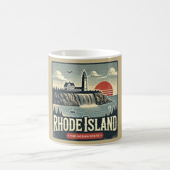 Caneca De Café Rhode Island (Centro)