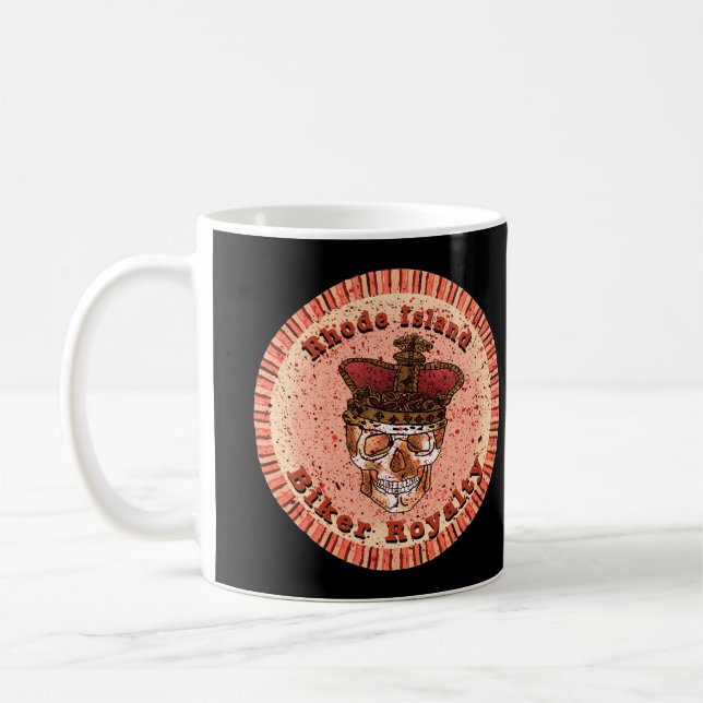 Caneca De Café Rhode Island Biker Royalty (Esquerda)