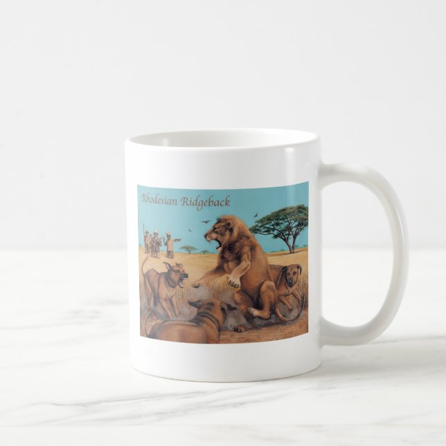 Caneca De Café Rhodesian Ridgeback (Direita)
