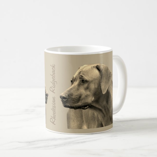 Caneca De Café Rhodesian Ridgeback Koffie Mok (Frente Esquerda)