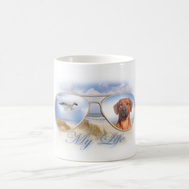 Caneca De Café Rhodesian Ridgeback My Life (Centro)