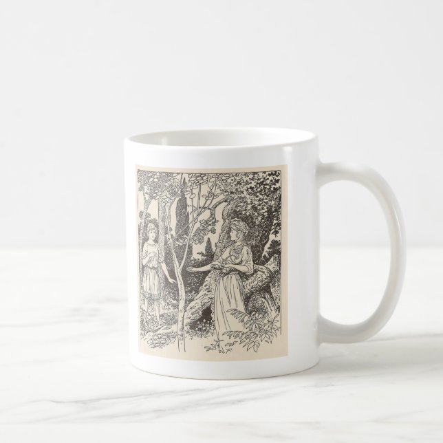 Caneca De Café Rhoecus e a Gentil Ninfh (Direita)
