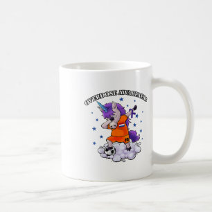 Caneca De Café Ribbon Purple Unicorn dublagem Conscientização sob