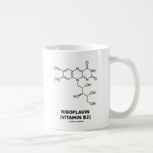 Caneca De Café Riboflavina (Vitamina B2) Molécula química
